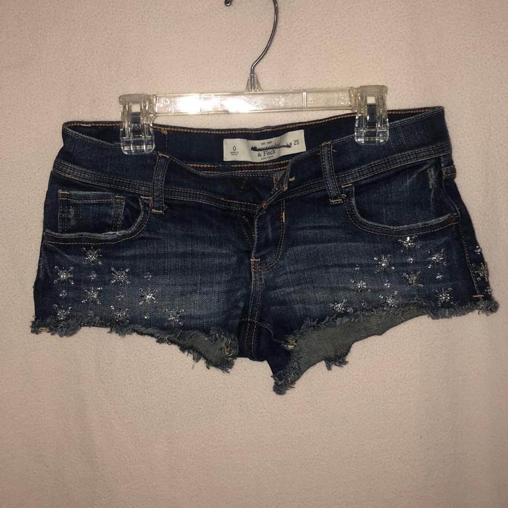 Jeweled shorty shorts